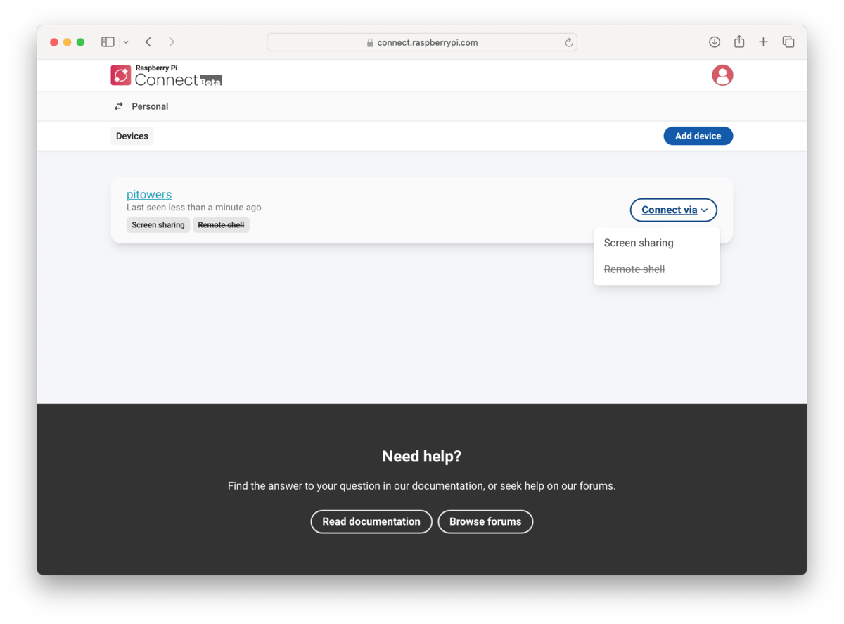 remote shell disabled