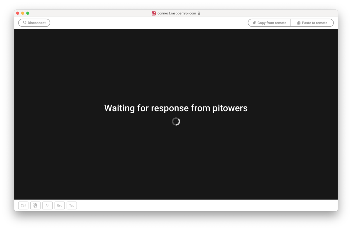 waiting for screen sharing